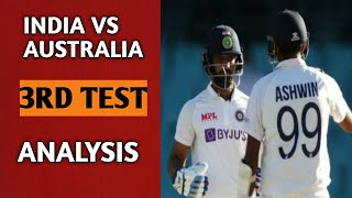 India Vs Australia 3rd Test Day 5 Review & Analysis, India Secure Draw In Sydney, Series Still  1-1