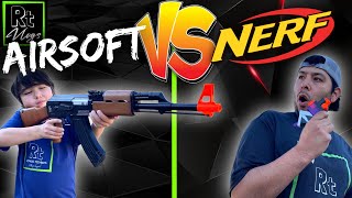 Airsoft Vs. Nerf Part 2 ( Time to Battle)