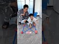 Father and son two play games  or millet treasure smart!# Cute baby#Cute# goofy Xiaomi Bao# smart b