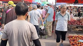 山東農村趕大集，海鮮蔬菜肉類什麼都有，真新鮮，快來看看貴不貴 【遇見皓哥】