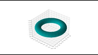 Plotting Parametric 3D surface with python