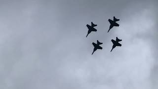 All 21 jets flyover George Bush 41 funeral