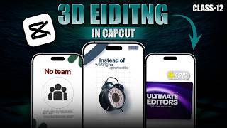 Make 3D Animations Like a PRO in CAPCUT | 3D motion graphics capcut 2026 🤯