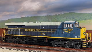 MTH Railking CSX ES44AC B\u0026O Heritage Unit