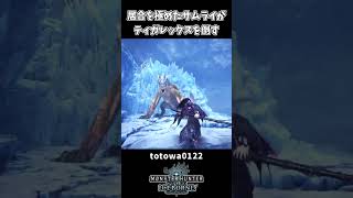 【モンハン】居合を極めたサムライ VS ティガレックス【モンハンワールドアイスボーン】