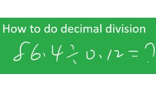 How to Divide a Decimal by a Decimal