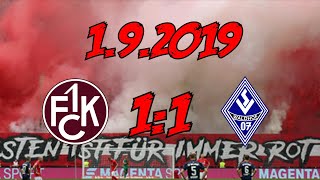 1. FC Kaiserslautern 1:1 SV Waldhof Mannheim - 1.9.2019 – Punkteteilung mit dem Todfeind!