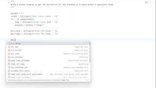 python program to get the maximum of all the elements in a tuple within a specified value range