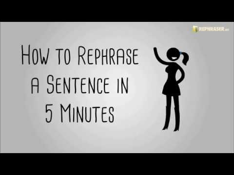 How can I reword this sentence?