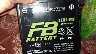 แบตเตอรี่รถ mioตัวเก่าทรงสูง FB FZ5L-MF