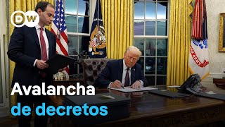 Donald Trump arranca mandato en máxima velocidad firmando decenas de órdenes ejecutivas