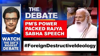 PM Modi Warns Against 'Andolan-Jeevi' In Rajya Sabha | The Debate With Arnab Goswami