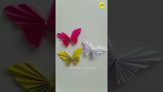 DIY Accordion Paper Butterfly - Cute & Easy Butterfly | Mariposa acordeón de papel linda y fácil