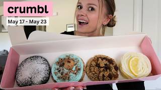 NEW Crumbl Cookies flavors this week Carmelita, Molten Lava, Chips Ahoy Blue Monster Cookies, Lemon