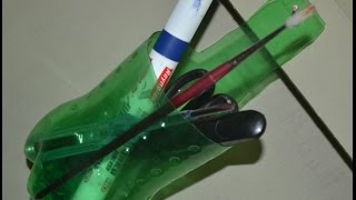 DIY Project Ideas - toothbrush holder Waste Bottle | Bottle Create Ideas Simple and Fun!!!