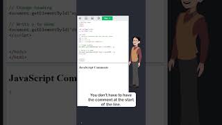JavaScript Comments - Part 2 - Single Line Comments - #w3schools #javascript #programming