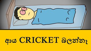 Sri Lanka Cricket | ආය ක්‍රිකට් බලන්නෑ | funny Sinhala cartoon