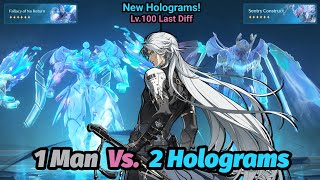 1 Man, 2 Holograms - S0 Calcharo Solo Vs lv.100 Fallacy \u0026 Sentry Holograms Diff VI [Wuthering Waves]