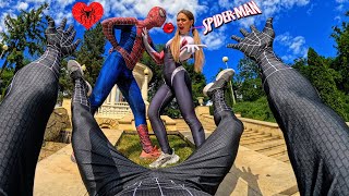 SPIDER-MAN SAVES SPIDER-MAN FROM CRAZY GIRL IN LOVE (Love Story with Spider-Man in Real Life)