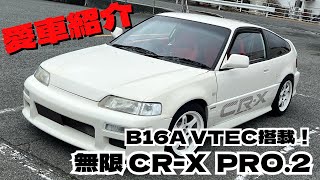 【愛車紹介】無限フルエアロのCR-X紹介します！ EF8 B16A VTEC搭載！