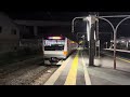 響くvvvf音諏訪湖花火大会臨時列車『e233系青662編成』岡谷駅発車