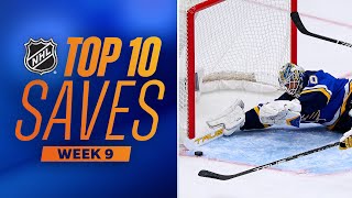 Top 10 Saves from Week 9 | 2023-24 NHL Season
