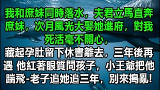 我和庶妹同時落水，夫君立馬直奔庶妹，次月風光大娶她進府，對我死活毫不關心，藏起孕肚留下休書離去，三年後再遇 他紅著眼質問孩子，小王爺把他踹飛-老子追她追三年，別來搗亂!