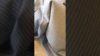 Viyella organic cotton stripes grey