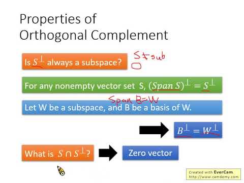 Linear Algebra Lecture 30: Orthogonal Projection - YouTube