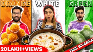 Having Only ONE COLOR of Food 😱 || 60 minute Food Challenge