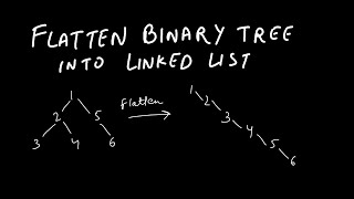 Amazon's Coding Interview Question | Flatten Binary Tree to Linked List