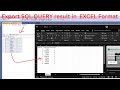 Ways To Export Data From SQL Server Export a Table or Query results from SQL Server to Excel