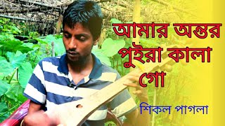 জন্মা অন্ধ শিল্পী শিকল পাগলার | আমার অন্তর পুইরা কালা গো | Mursidi Gaan |sikol pagol |music time Box