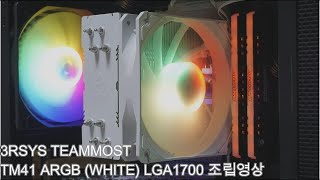 3RSYS TEAMMOST TM41 ARGB (WHITE) LGA1700 조립영상