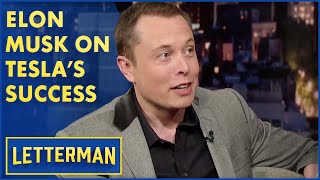 Elon Musk on Tesla’s Breakthrough in Electric Car Technology | Letterman
