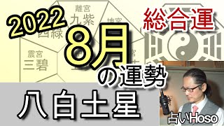 8月の運勢(総合)【八白土星】2022年 九星 タロット 占い