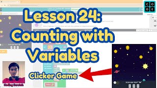 Code.org Lesson 24 Counting with Variables | Express Course 2024 | Code.org Answer