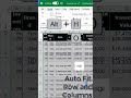 HOW TO AUTO FIT ROW AND COLUMNS IN EXCEL || EXCEL TRICKS