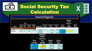 Social Security Tax Calculation - Payroll Tax Withholdings