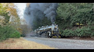 Reading \u0026 Northern T-1 2102 Steam Train Stomps Uphill Between Jim Thorpe \u0026 Nesquehoning! 10/19/24