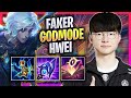 FAKER LITERALLY GOD MODE WITH HWEI! - T1 Faker Plays Hwei MID vs Yone! | Season 2023