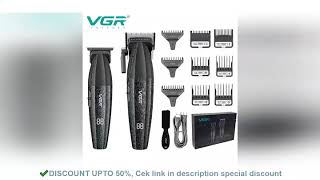 VGR Hair Clipper Professional Hair Trimmer Adjustable Barber Rechargeable Hair Cutting Machine 9000