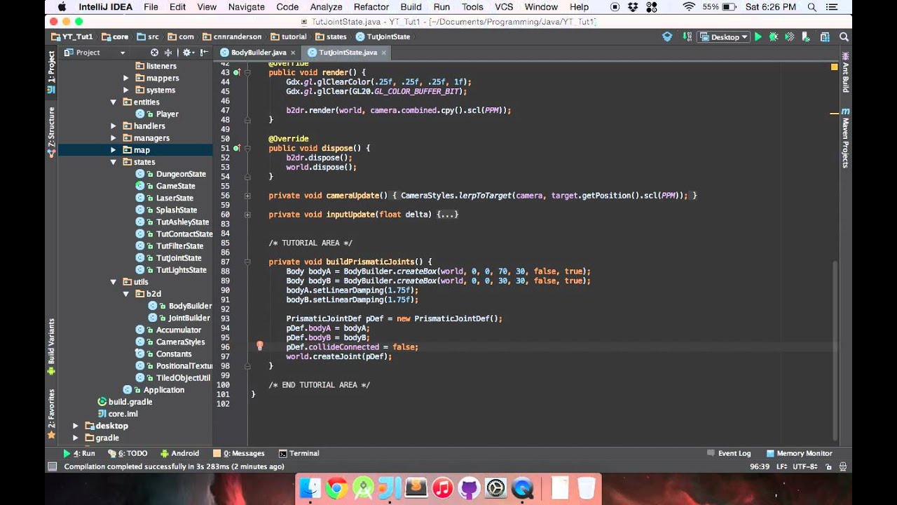 Libgdx Box2d Joints Prismatic Joint Introduction Youtube