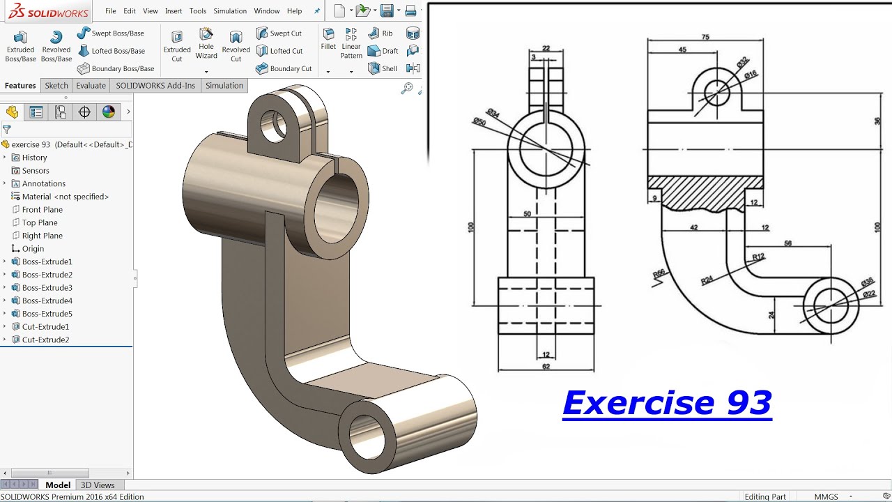 Solidworks Tutorial Exercise 130 Bank2home Solidworks Tutorial Exercise 130 Bank2home