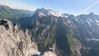 Flying Off The Eiger in a Wingsuit - Massive Mountain Base Jump