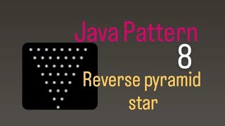 Print Reverse pyramid star pattern program in java l #reversepyramidsstar#starpattern #CoderSandy0