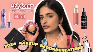 HUGE Nykaa Pink Friday Sale Haul 2024! ₹20,000 worth Makeup Products , best of 2024 Recommendations