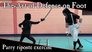 British Military Sabre Instruction - Parry Riposte