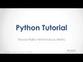 Python Tutorial. Treynor Ratio Performance Metric