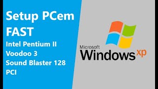 PCem Windows XP Setup (Intel Pentium II + Voodoo 3)